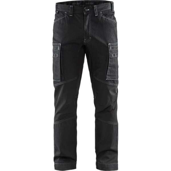 Blaklader Service werkbroek denim stretch - Zwart - D124 Blaklader Service werkbroek denim stretch - Zwart - D124