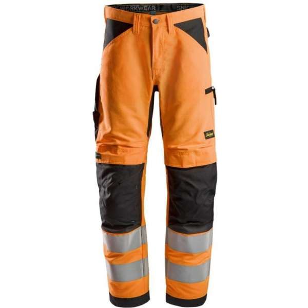 Snickers LiteWork Hi-Vis Work Werkbroek+ CL.2 6332 - Mannen - Oranje/Zwart - 56 Snickers LiteWork Hi-Vis Work Werkbroek+ CL.2 6332 - Mannen - Oranje/Zwart - 56