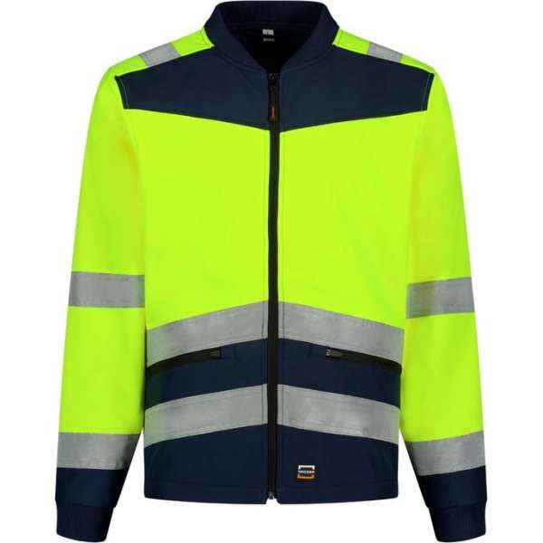 Tricorp Softshell High Vis Bicolor 403021 - Mannen - Geel/Ink - 3XL Tricorp Softshell High Vis Bicolor 403021 - Mannen - Geel/Ink - 3XL