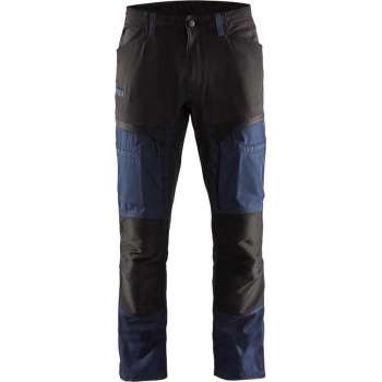 Blaklader Service werkbroek met stretch - Donker marineblauw/Zwart - D96