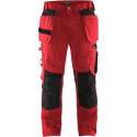 Blaklader Werkbroek met spijkerzakken - Rood/Zwart - C154