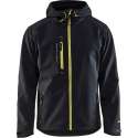 Blåkläder 4949 Softshell Jack – Zwart/High Vis Geel - 4XL