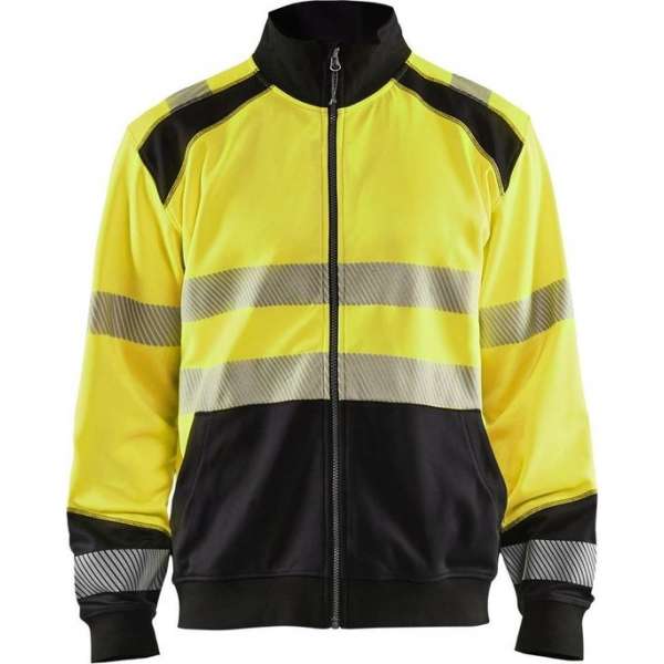 Blaklader Sweatshirt hele rits High Vis - High Vis Geel/Zwart - 2XL Blaklader Sweatshirt hele rits High Vis - High Vis Geel/Zwart - 2XL