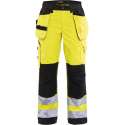 Blåkläder 7156-1811 Dames werkbroek High Vis met spijkerzakken Geel/Zwart maat 42