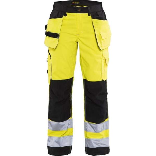 Blåkläder 7156-1811 Dames werkbroek High Vis met spijkerzakken Geel/Zwart maat 42 Blåkläder 7156-1811 Dames werkbroek High Vis met spijkerzakken Geel/Zwart maat 42