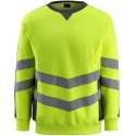 Mascot sweatshirt Wigton fluorgeel/donkerantraciet