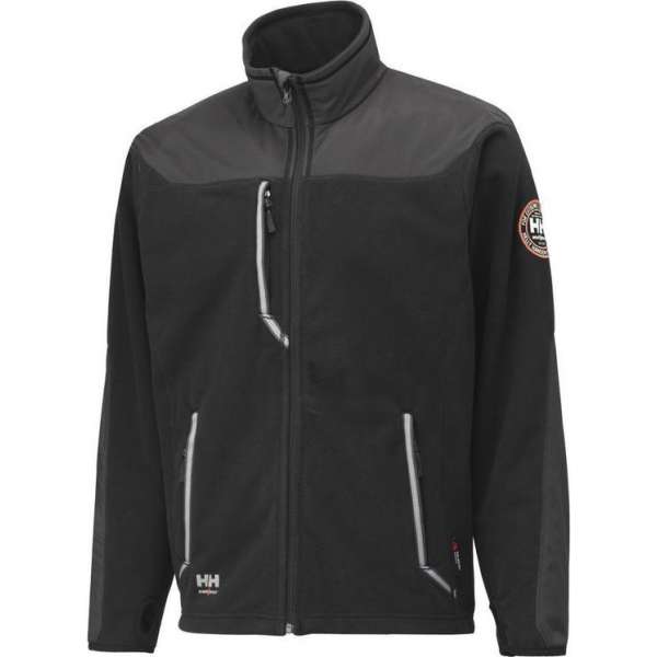 Helly Hansen fleecejas 72048 Barnaby zwart/grijs maat XXL Helly Hansen fleecejas 72048 Barnaby zwart/grijs maat XXL