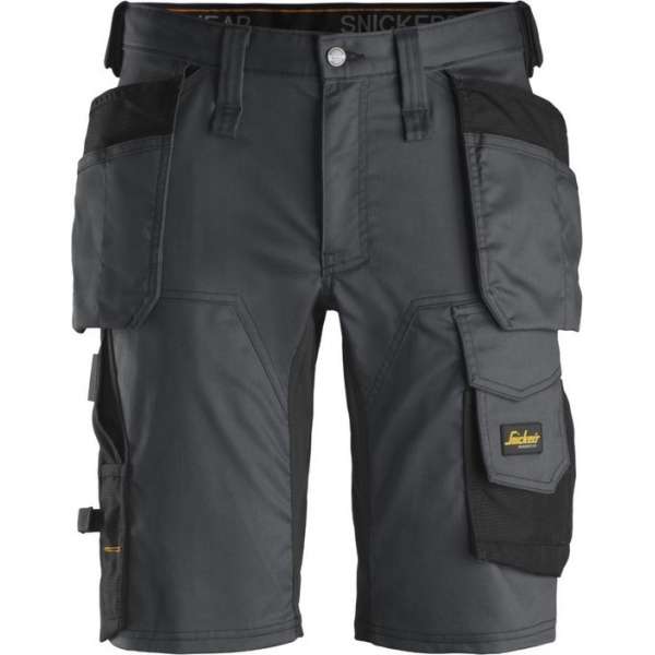 Snickers Korte Broek AllroundWork Stretch Holsterzakken 6141 - Mannen - Grijs/Zwart - 58 Snickers Korte Broek AllroundWork Stretch Holsterzakken 6141 - Mannen - Grijs/Zwart - 58