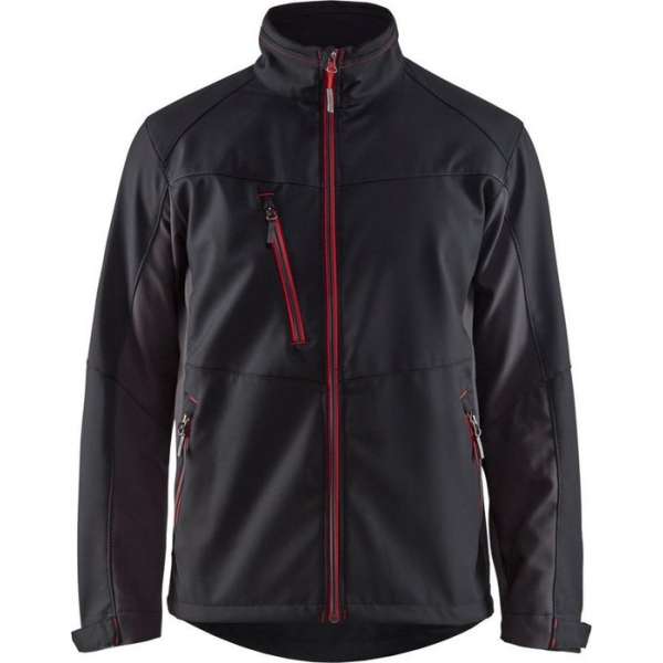 Blaklader Softshell Jack 4950-2516 - Mannen - Zwart/Rood - XL Blaklader Softshell Jack 4950-2516 - Mannen - Zwart/Rood - XL