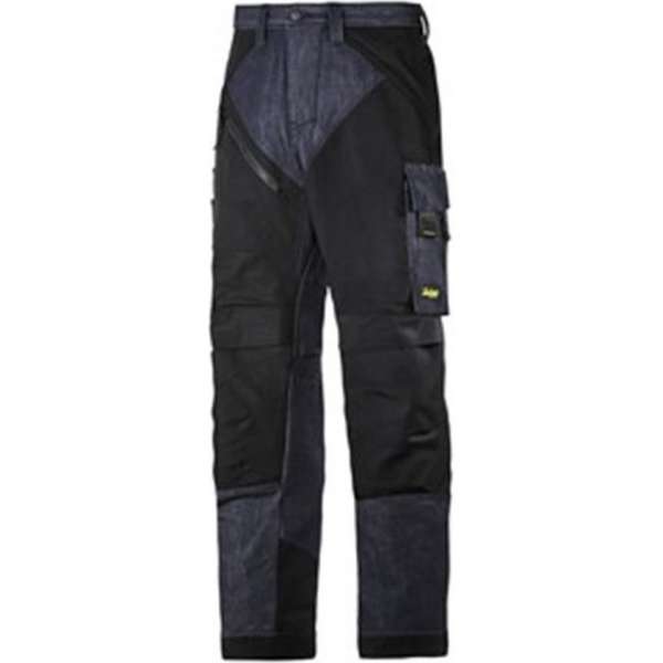 Snickers RuffWork werkbroek 6305-6504 Denim/Black mt.60 Snickers RuffWork werkbroek 6305-6504 Denim/Black mt.60