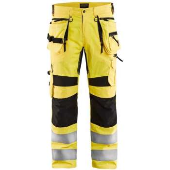 Blaklader Werkbroek met stretch High Vis 1995-1831 - Mannen - Geel/Zwart - 58