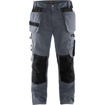 Blaklader Werkbroek met spijkerzakken - Grijs/Zwart - D96