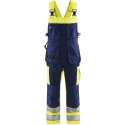 Blåkläder 2603-1860 Bretelbroek High Vis Geel/Marineblauw maat 144
