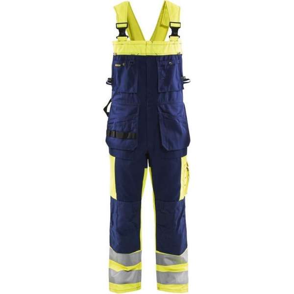 Blåkläder 2603-1860 Bretelbroek High Vis Geel/Marineblauw maat 144 Blåkläder 2603-1860 Bretelbroek High Vis Geel/Marineblauw maat 144