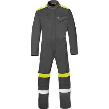 Havep Overall Force+ 20335 - Charcoal/Fluo Geel - 56