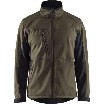 Blaklader Softshell Jack 4950-2516 - Mannen - Groen/Zwart - L