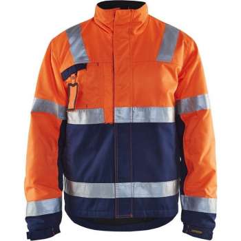 Blåkläder 4862-1811 Winterjas High Vis Oranje/Marineblauw maat XXL