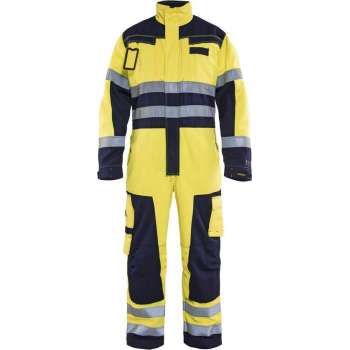 Blåkläder 6378-1514 Multinorm overall Geel/Marineblauw maat 50