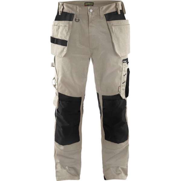 Blaklader Werkbroek met spijkerzakken - Stone/Zwart - D116