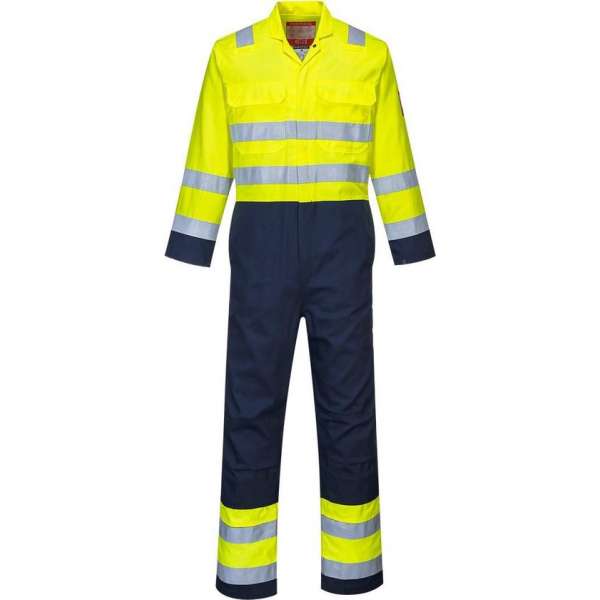 Bizweld Hi-Vis Overall – Vlamvertragend en Anti-statisch – Geel/Blauw maat 3XL Bizweld Hi-Vis Overall – Vlamvertragend en Anti-statisch – Geel/Blauw maat 3XL