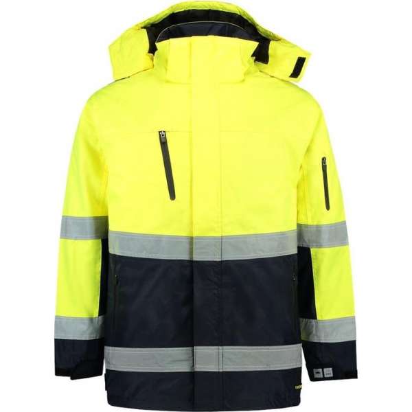 Tricorp Parka Werkjas - 403004 - Fluor Geel / Navy - 5XL