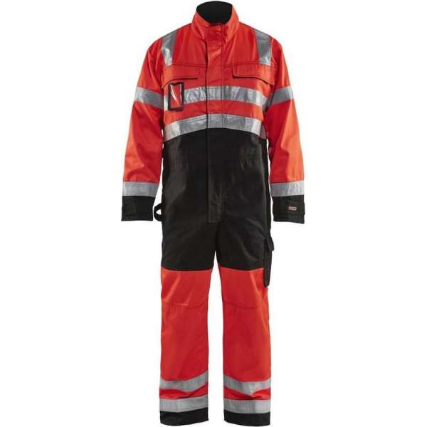 Blåkläder 6373-1804 Overall High Vis Rood/Zwart maat 62 Blåkläder 6373-1804 Overall High Vis Rood/Zwart maat 62