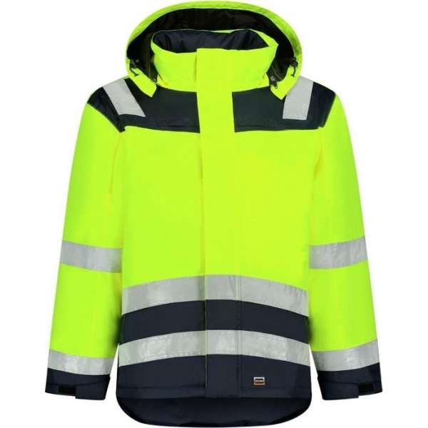 Tricorp Midi Parka High Vis Bicolor 403023 - Mannen - Geel/Ink - 3XL Tricorp Midi Parka High Vis Bicolor 403023 - Mannen - Geel/Ink - 3XL