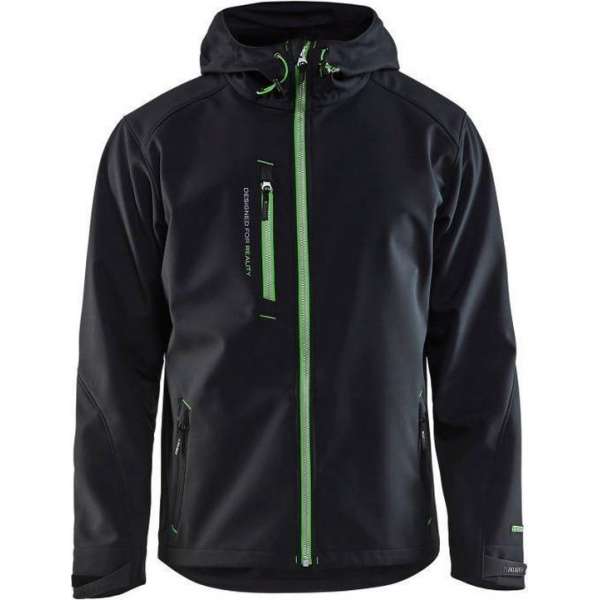 Blåkläder 4949 Softshell Jack – Zwart/Groen - M