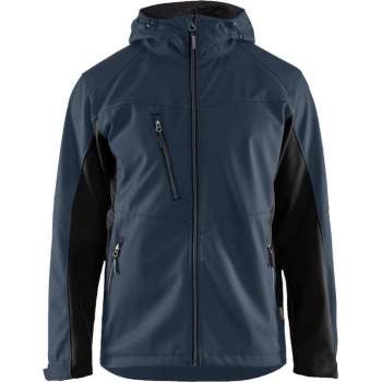 Blåkläder 4753 Softshell Jack met capuchon – Donker Marineblauw/Zwart - M
