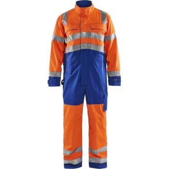 Blåkläder 6373-1804 Overall High Vis Oranje/Korenblauw maat 58