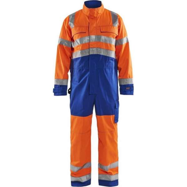 Blåkläder 6373-1804 Overall High Vis Oranje/Korenblauw maat 58 Blåkläder 6373-1804 Overall High Vis Oranje/Korenblauw maat 58
