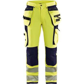 High Visibility Werkbroek 1997 met 4-Weg Stretch High Vis Geel/Marineblauw - Maat 96