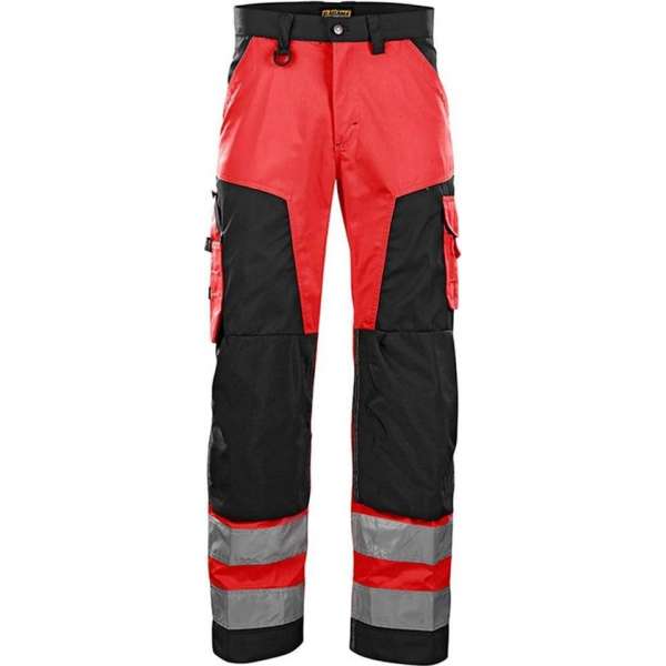 Blaklader Werkbroek High Vis zonder spijkerzakken - High Vis Rood/Zwart - C54