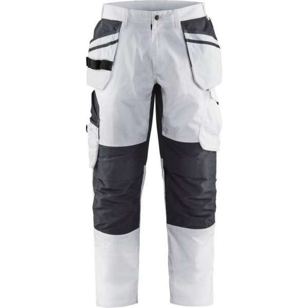 Blaklader Schilderswerkbroek stretch 1096-1330 - Mannen - Wit/Donkergrijs - 58 Blaklader Schilderswerkbroek stretch 1096-1330 - Mannen - Wit/Donkergrijs - 58