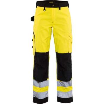 Blåkläder 7155-1811 Dames werkbroek High Vis zonder spijkerzakken Geel/Zwart maat 34