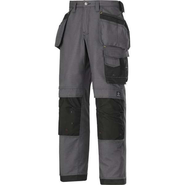 Snickers werkbroek canvas grijs/zwart maat 58 3214-5804 Snickers werkbroek canvas grijs/zwart maat 58 3214-5804