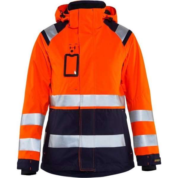Blåkläder 4904-1987 Dames Shell jack High Vis Oranje/Marineblauw maat XXL Blåkläder 4904-1987 Dames Shell jack High Vis Oranje/Marineblauw maat XXL