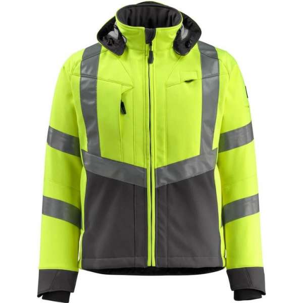 Mascot softshell Blackpool fluorgeel/donkerantraciet