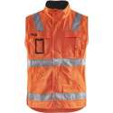 Blaklader Werkvest. Ongevoerd High Vis - High Vis Oranje/Marineblauw - 3XL