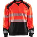 Blaklader Sweatshirt High Vis - High Vis Rood/Zwart - 3XL