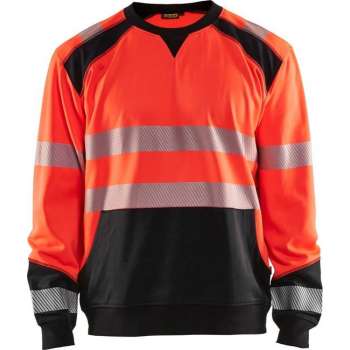 Blaklader Sweatshirt High Vis - High Vis Rood/Zwart - 3XL
