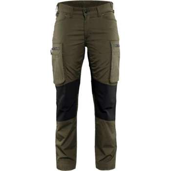 Blaklader Dames Service werkbroek Stretch 7159-1845 - Vrouwen - Groen/Zwart - 32
