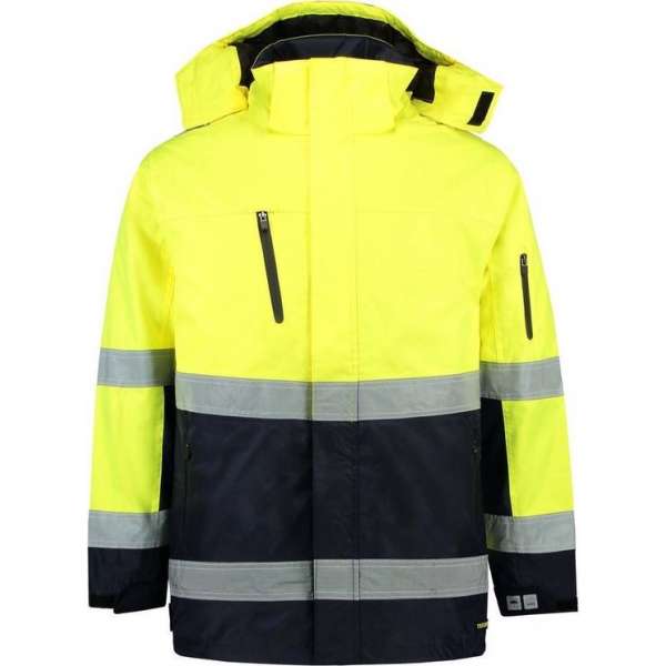 Tricorp Parka EN471 bi-color - Workwear - 403004 - fluor geel / navy - Maat 4XL