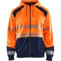 Blaklader Hooded sweatshirt High Vis - High Vis Oranje/Marineblauw - M