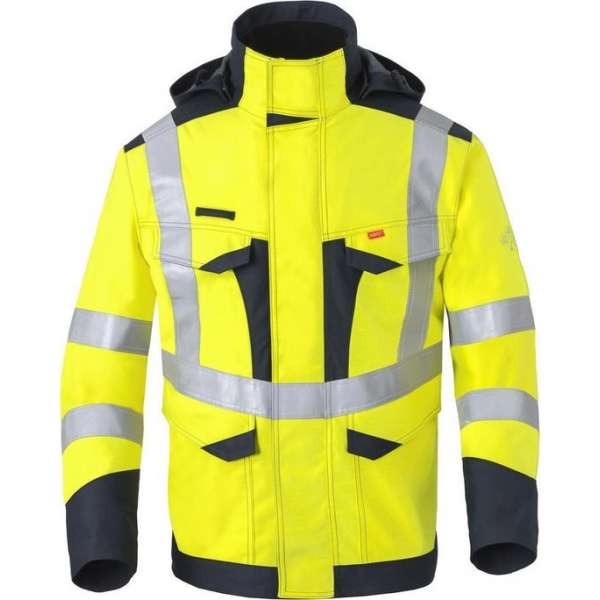 Havep 50248 Parka Fluo Geel/Marine maat M