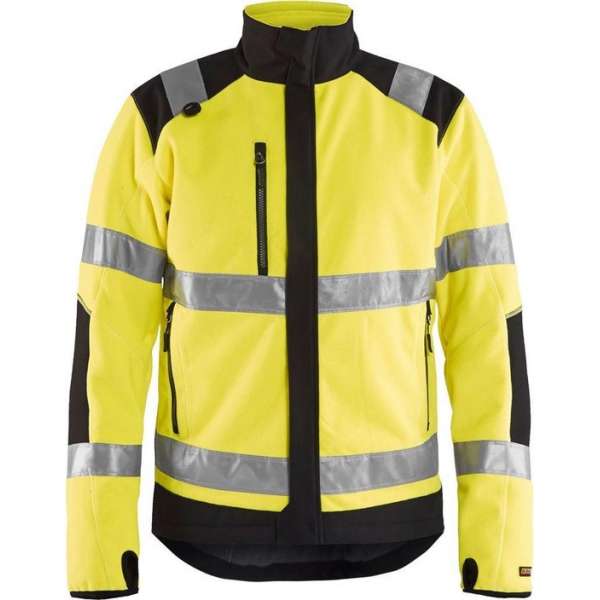 Blåkläder 4888-2524 Fleecejack High Vis Geel/Zwart maat M Blåkläder 4888-2524 Fleecejack High Vis Geel/Zwart maat M