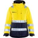 Blåkläder 4872-1987 Dames Winterjas High Vis Geel/Marineblauw maat M
