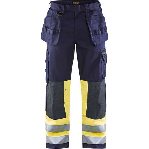 Blåkläder 1478-1514 Multinorm werkbroek Marineblauw/Geel maat 58 Blåkläder 1478-1514 Multinorm werkbroek Marineblauw/Geel maat 58