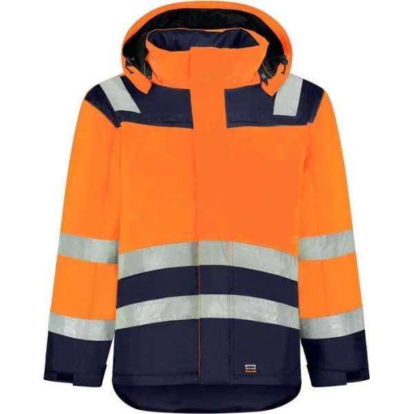 Tricorp Midi Parka High Vis Bicolor 403023 - Mannen - Oranje/Ink - S Tricorp Midi Parka High Vis Bicolor 403023 - Mannen - Oranje/Ink - S