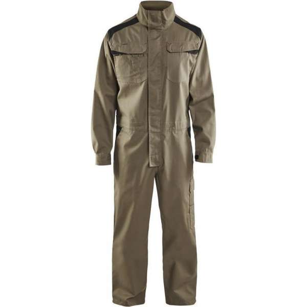 Blåkläder 6054-1800 Overall Industrie Khaki/Zwart maat 58 Blåkläder 6054-1800 Overall Industrie Khaki/Zwart maat 58